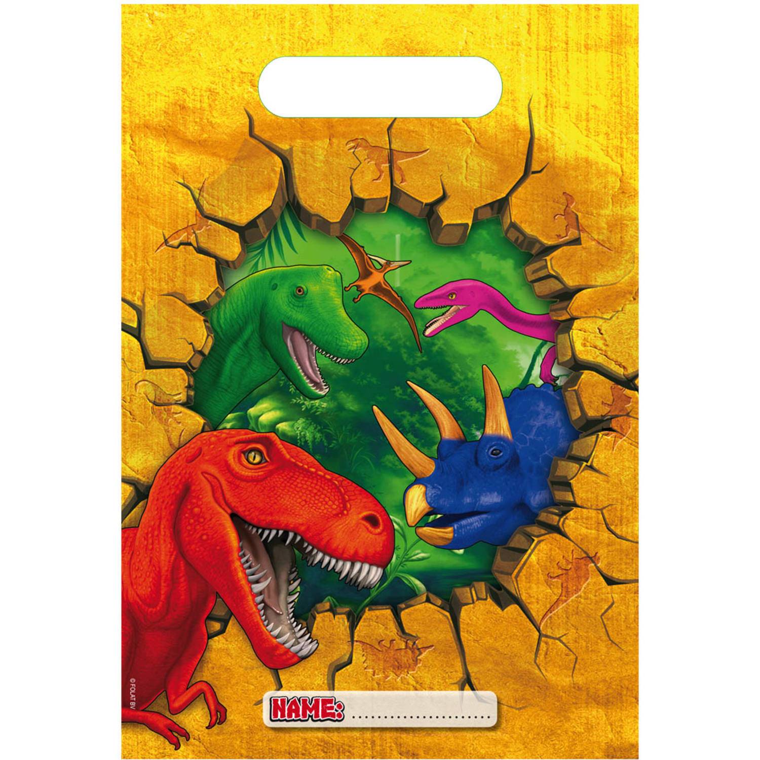 Dinosaur Gift Bags — 6 pieces, Amscan
