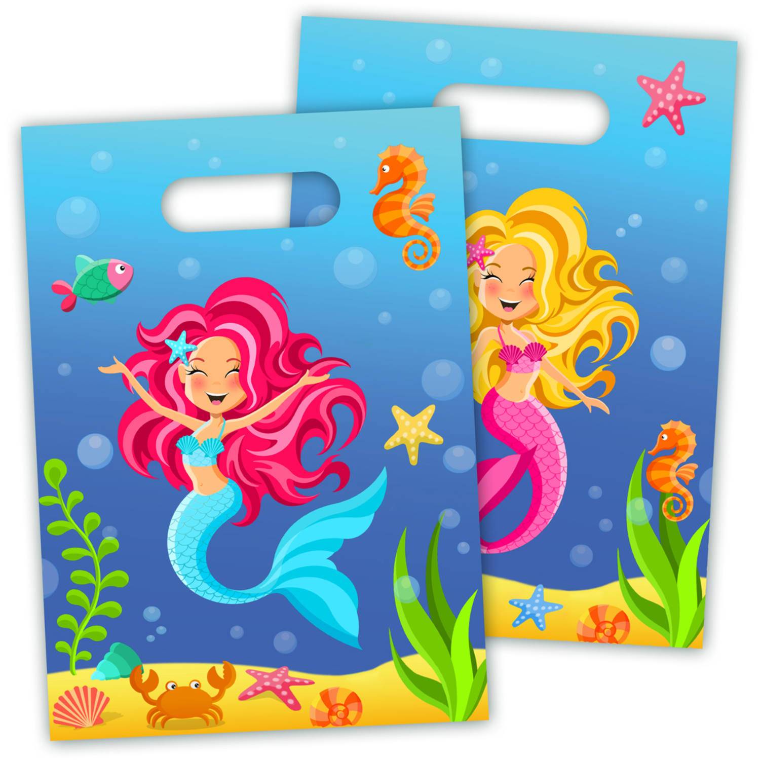 Mermaid Gift Bags — 8 pieces, 29 cm, Amscan