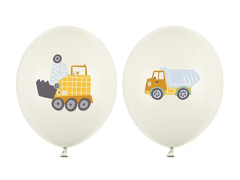 CARS * Balloons 33 cm, construction vehicles (1 pack / 50 pcs.), Belbal